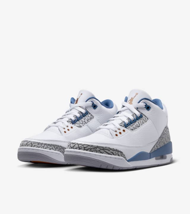 jordan 3 white blue